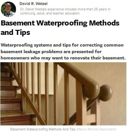 Waterproofing Method